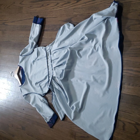 Women's Floral Evening Flare Vintage Midi Dress 3/4 Sleeve with Pockets - Picture 14 of 15